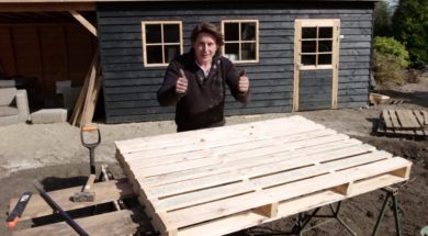 Plantenbak van pallet2