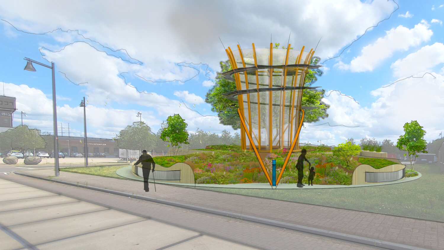 Urban Oases: een groene stadslong die de stad schoner maakt